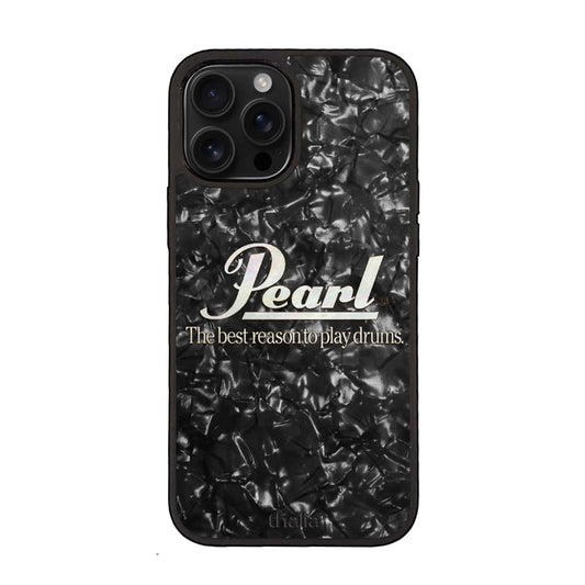 PearlbyThalia Pearl Black with Horizontal Pearl Logo | iPhone Case
