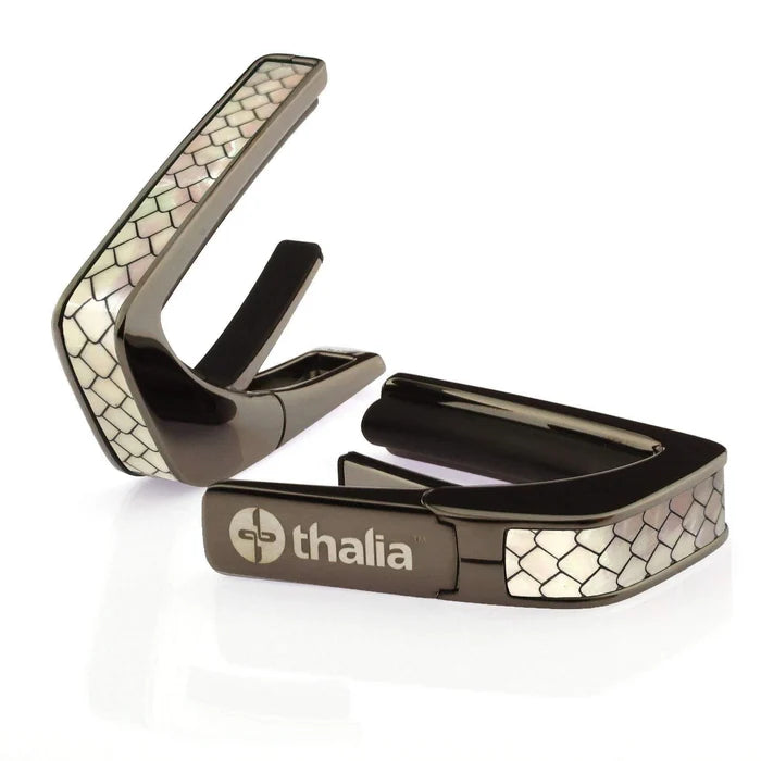 Thalia Capo Dragon Scales | Deluxe Capo Black Chrome / Mother of Pearl