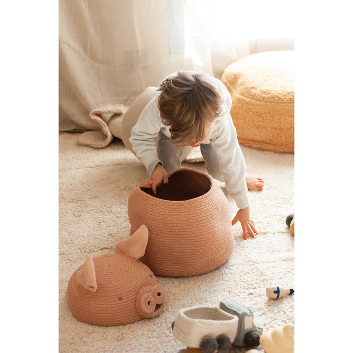 Peggy the Pig Basket - Rugs by Roo