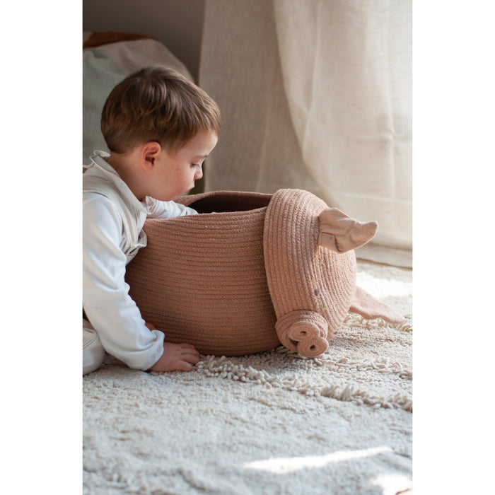 Peggy the Pig Basket - Rugs by Roo