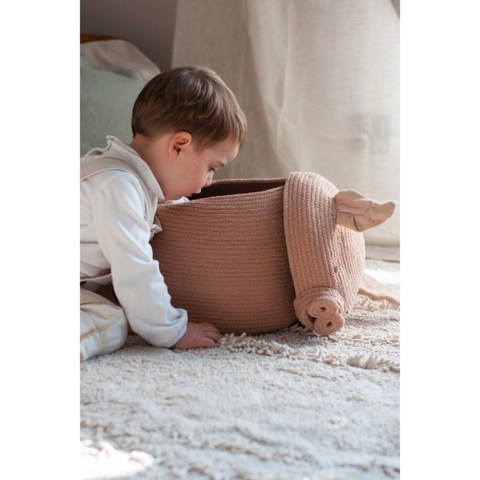 Peggy the Pig Basket - Rugs by Roo