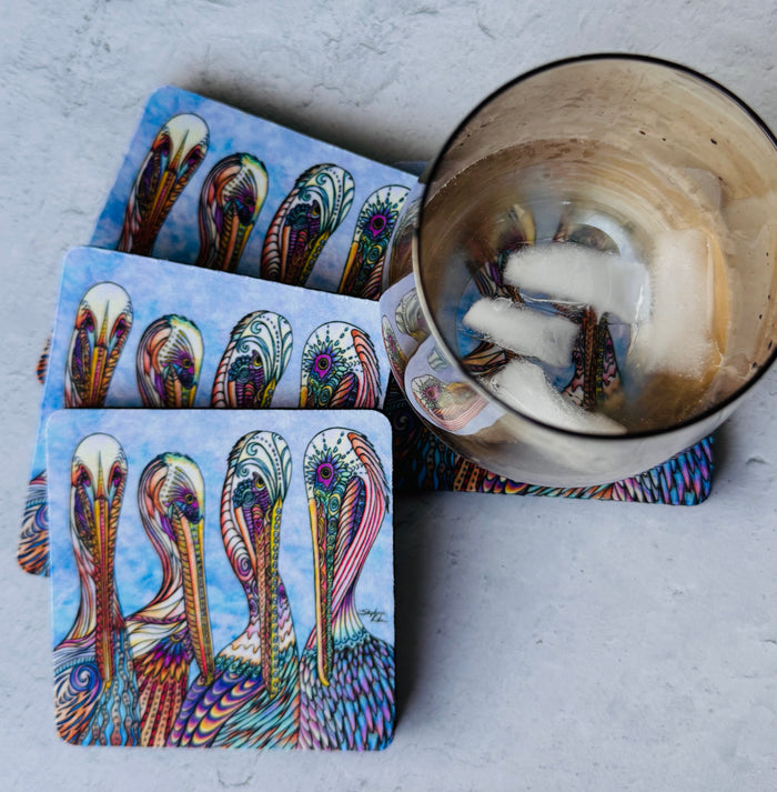 Pelican Party Coaster