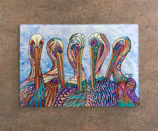 Pelican Party Cutting Board