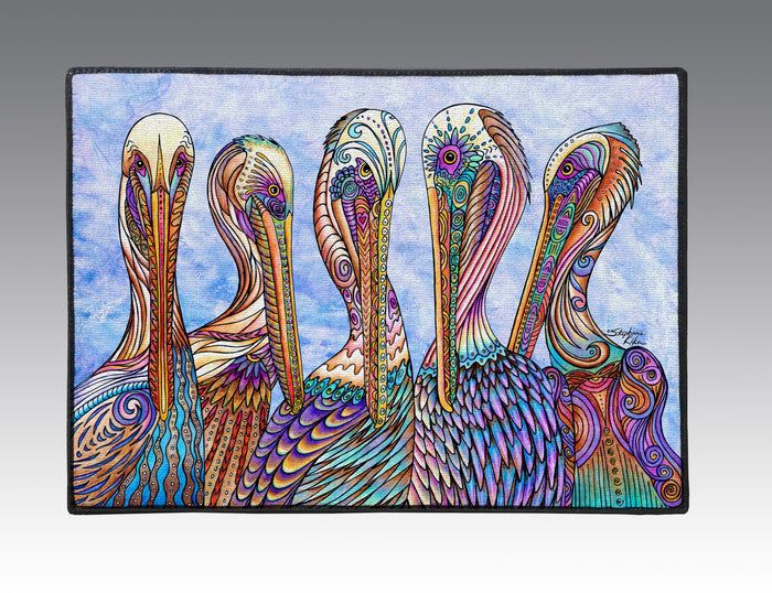 Pelican Party Door Mat