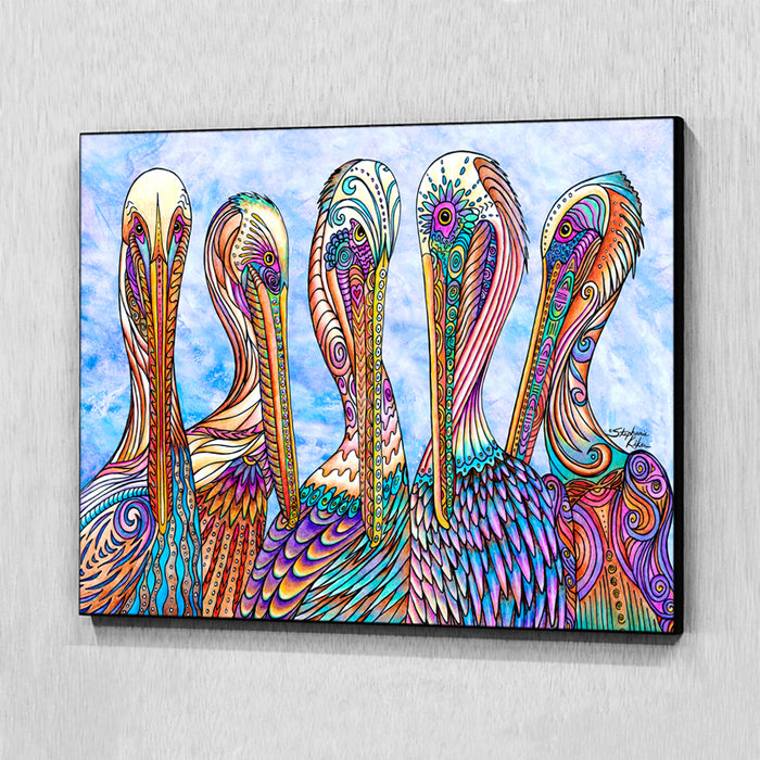 Pelican Party Wall Art Panel