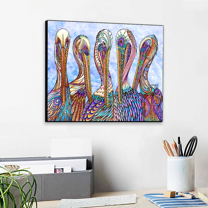 Pelican Party Wall Art Panel