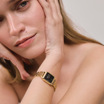 Petit Soleil Uhr Gold Schwarz