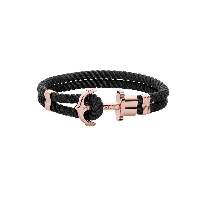 PHREP Armband Roségold Schwarz