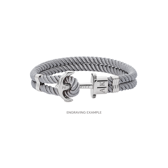 PHREP Armband Silber Grau
