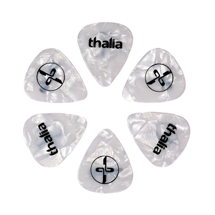 Classic Celluloid White Pearl Pick / Thin (0.45mm)
