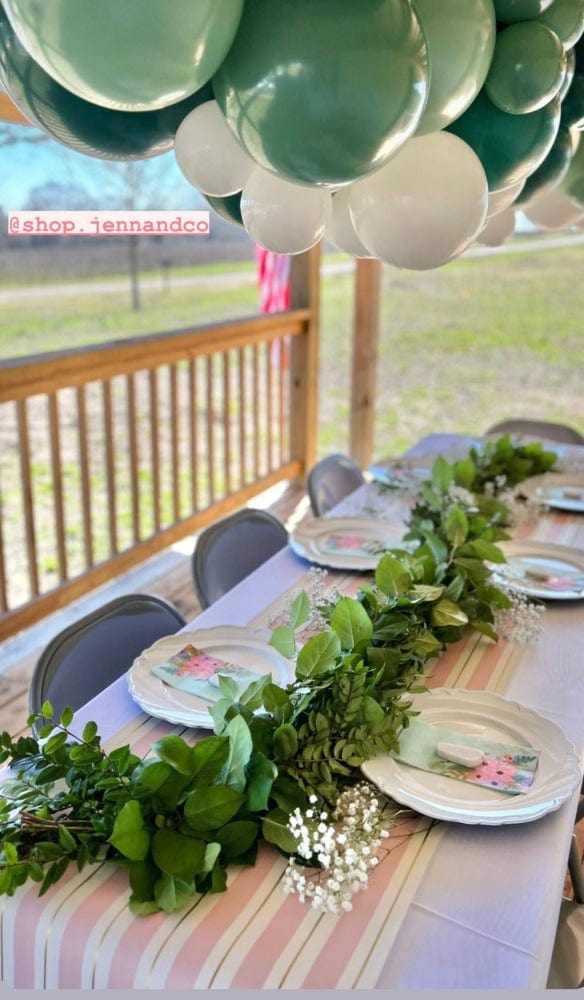 Hester & Cook Party Pink and Gold Awning Stripe Runner