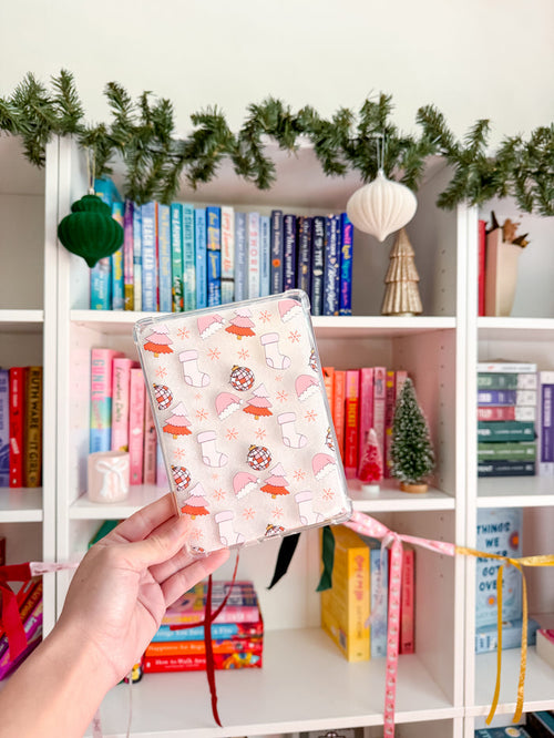 Pink Christmas Kindle Case