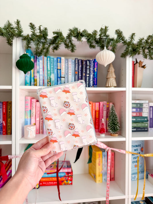 Pink Christmas Kindle Case