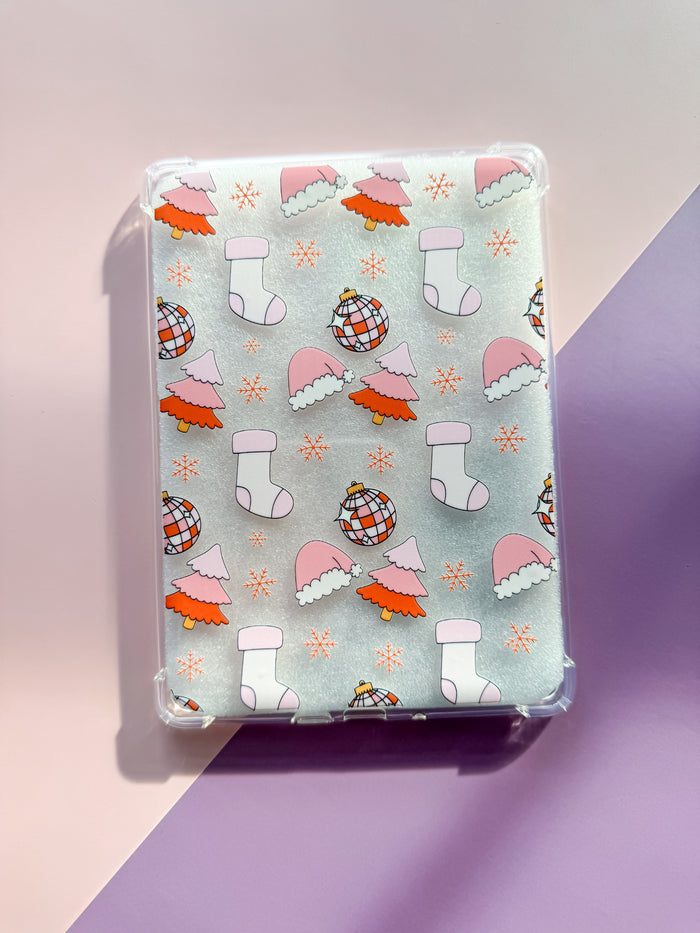 Pink Christmas Kindle Case
