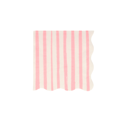 Meri Meri Party Pink Stripe Napkins Sm