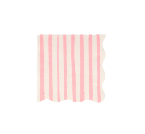 Meri Meri Party Pink Stripe Napkins Sm