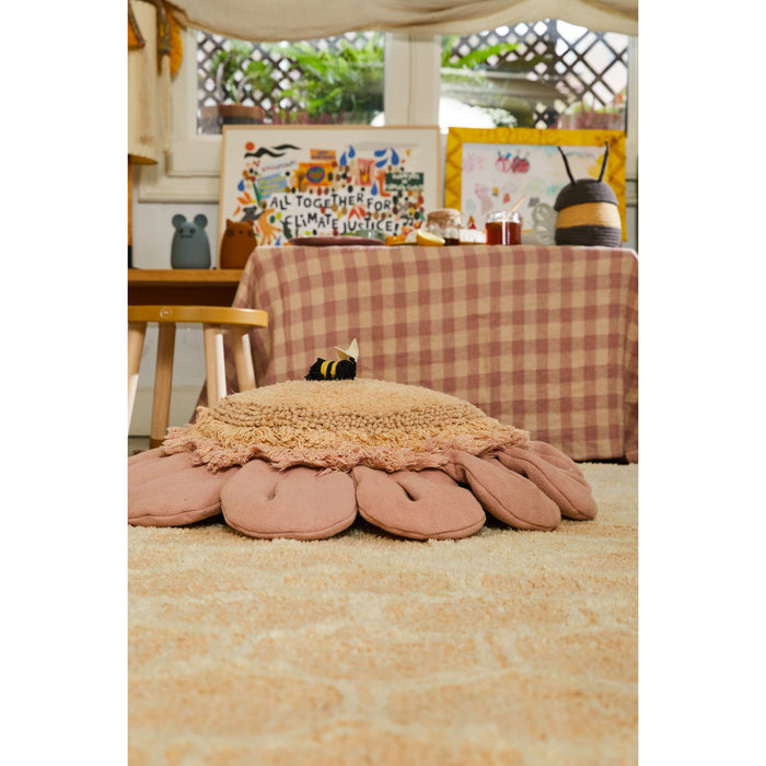 Planet Bee Pink Daisy Floor Cushion - Rugs by Roo