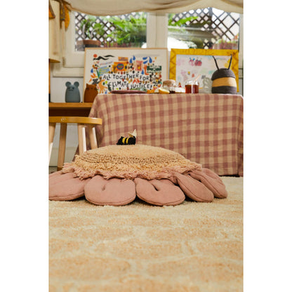 Planet Bee Pink Daisy Floor Cushion - Rugs by Roo