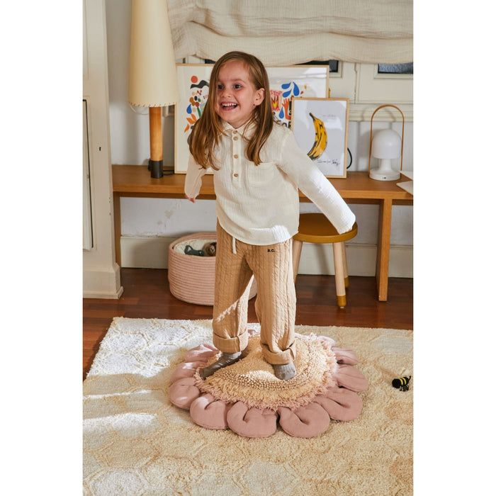 Planet Bee Pink Daisy Floor Cushion - Rugs by Roo