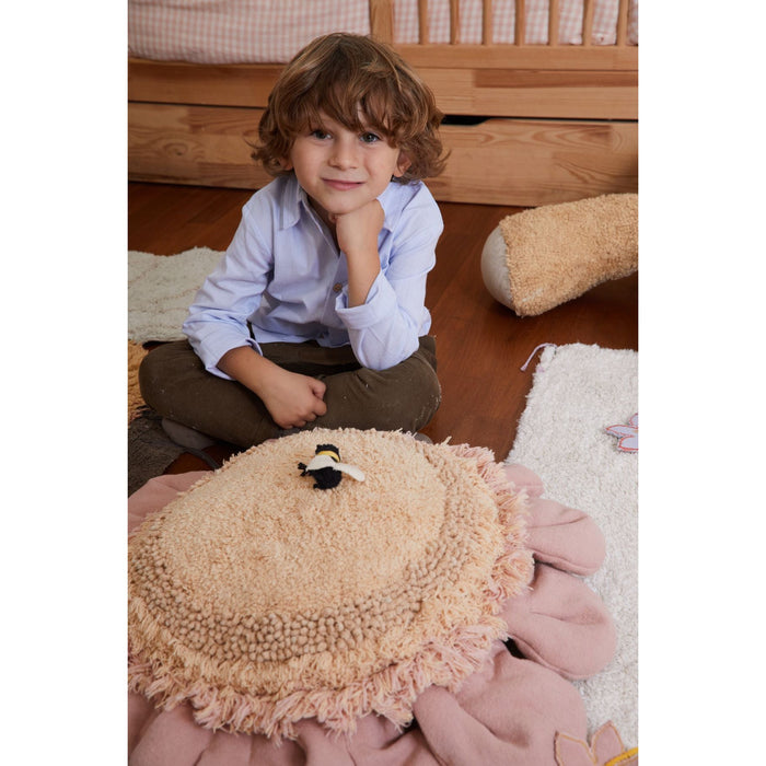 Planet Bee Pink Daisy Floor Cushion - Rugs by Roo