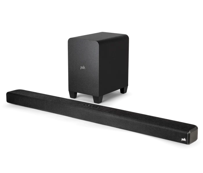 POLK SIGNA S4 True Dolby Atmos 3.1.2 Sound Bar With Wireless Subwoofer EARC and Bluetooth Black