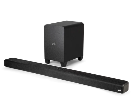 POLK SIGNA S4 True Dolby Atmos 3.1.2 Sound Bar With Wireless Subwoofer EARC and Bluetooth Black
