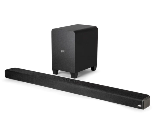 POLK SIGNA S4 True Dolby Atmos 3.1.2 Sound Bar With Wireless Subwoofer EARC and Bluetooth Black
