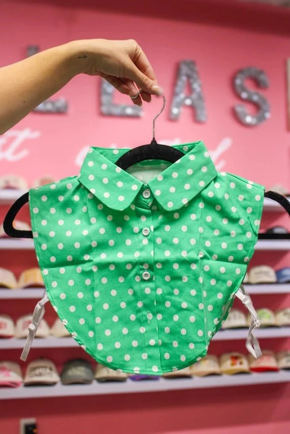 Polka Dot Collar - Green