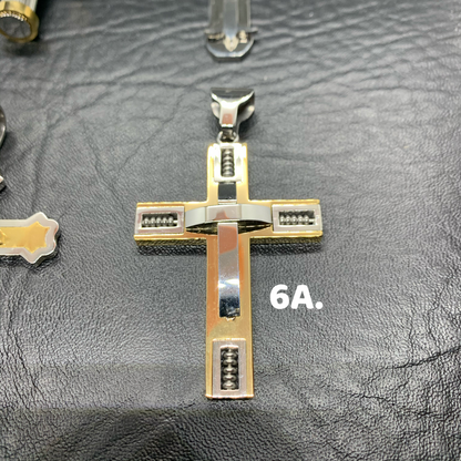 “Pray” Stainless Steel Cross & Chain Necklace (6 styles)