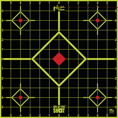Pro-shot Target 12" Grn Sight-in 5pk