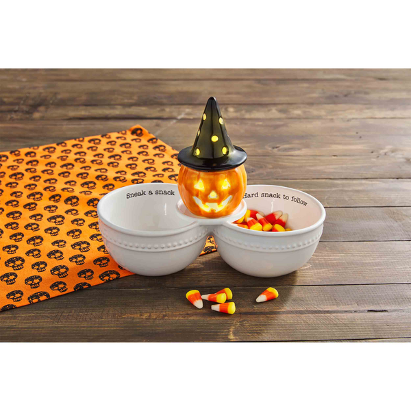 Pumpkin Witch Light Up Sitter