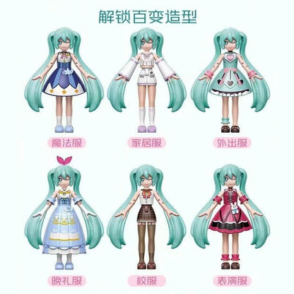 QMAN 76013 Hatsune Miku Dream Fashion Wardrobe Afobrick