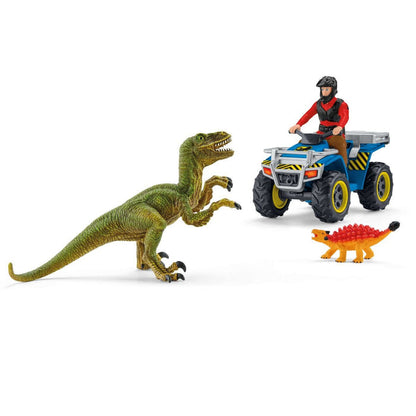 Quad escape from Velociraptor