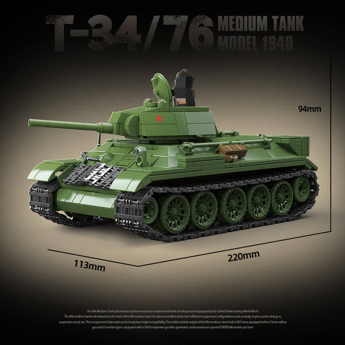 QUANGUAN 100276 T34/76 Medium Tank Model 1941