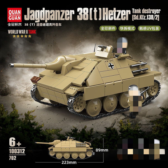 QUANGUAN 100312 Jagdpanzer 38(T) Hetzer Tank Destroyer