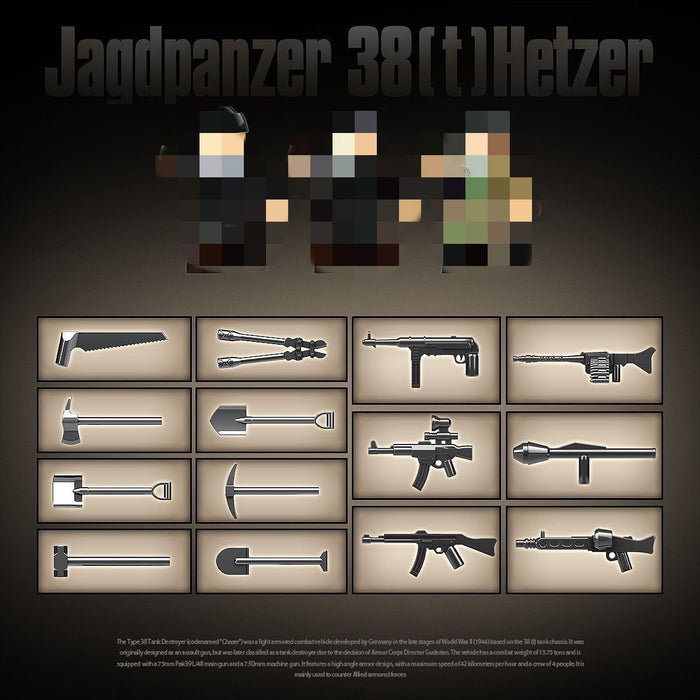 QUANGUAN 100312 Jagdpanzer 38(T) Hetzer Tank Destroyer