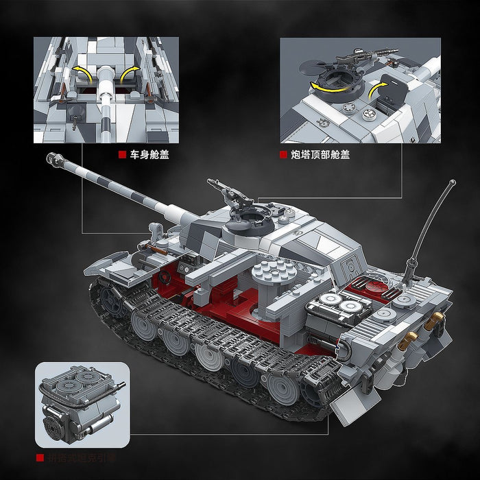 QUANGUAN 100321 TIger II Snow camouflage