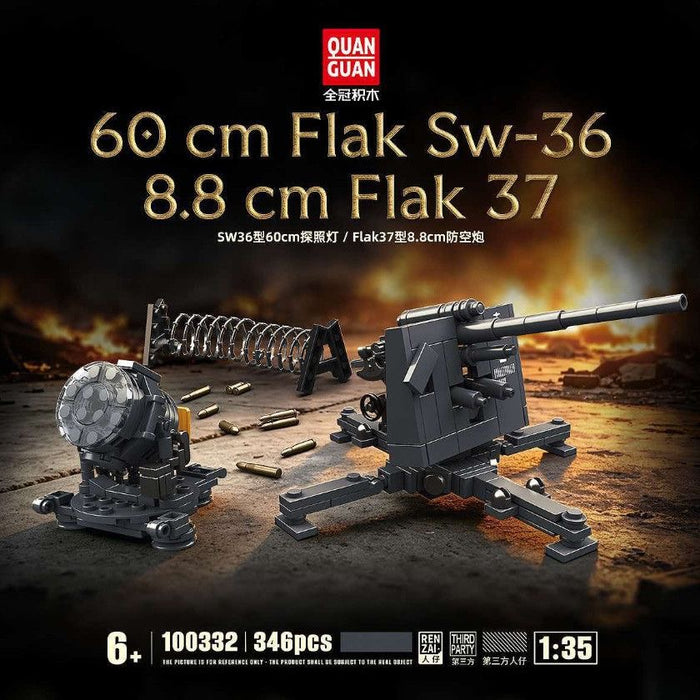 QUANGUAN 100332 60 cm Flak Sk-36/8.8 cm Falk 37