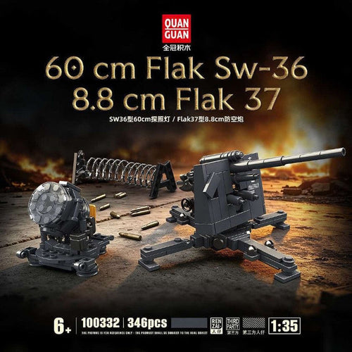 QUANGUAN 100332 60 cm Flak Sk-36/8.8 cm Falk 37