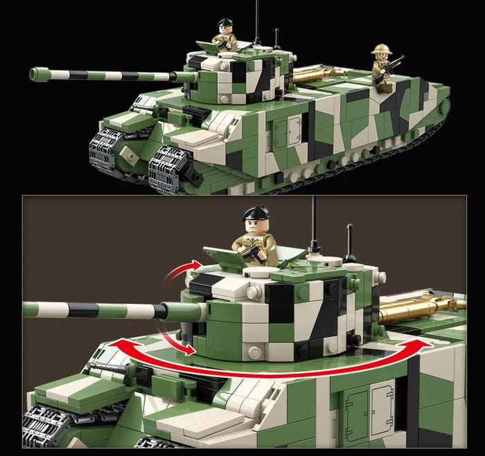 QUANGUAN Military 100241 TOG II British Super Heavy Tank QUANGUAN