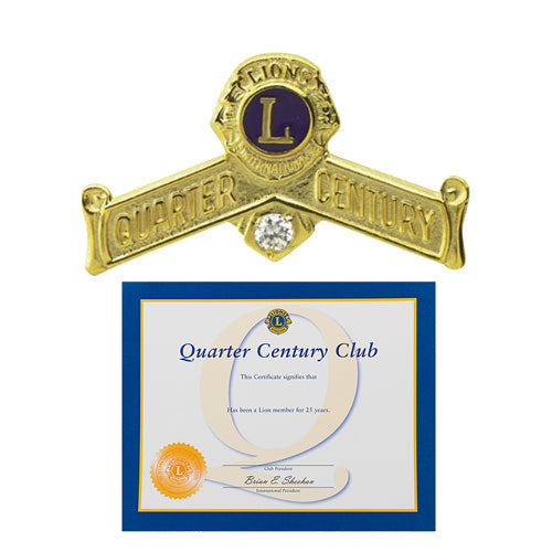 QUARTER CENTURY AWARD PIN