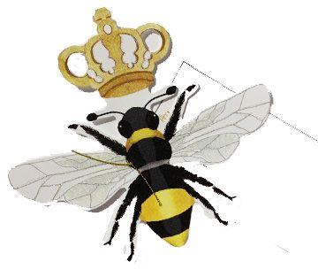 Queen Bee Glittered Card with Envelope