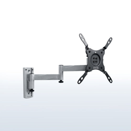 Quick release extending TV wall mount with tilt and swivel and built-in cable management. Includes 2 wall plates to provide installation in 2 different locations.