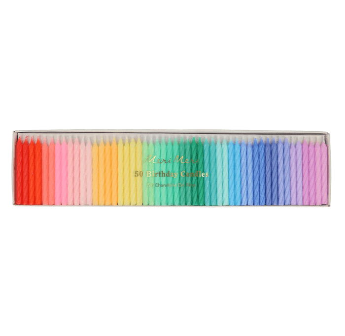 Meri Meri Party Rainbow Twisted Mini Candles