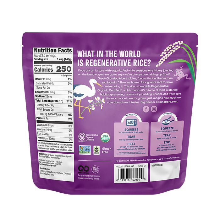 Regenerative Organic Certified® 2-Minute Jasmine Rice, Value Size