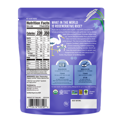 Regenerative Organic Certified® 90-Second Brown Jasmine Rice
