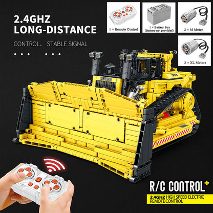 REOBRIX 22001 Mechanical Caterpillar D11 Bulldozer RC 1988pcs Reobrix