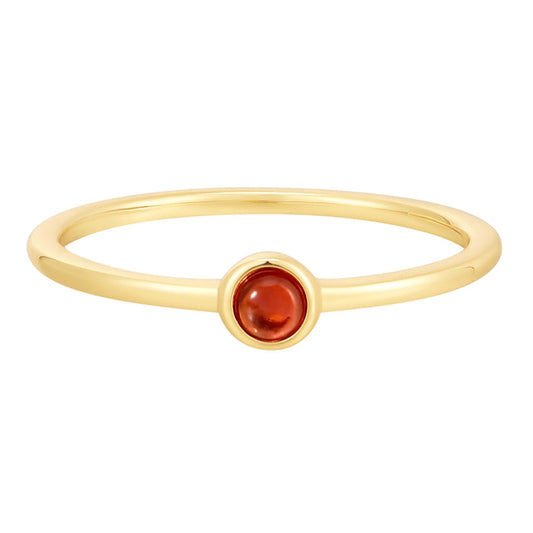 Ring EDELGLANZ mit Granat gelbgold