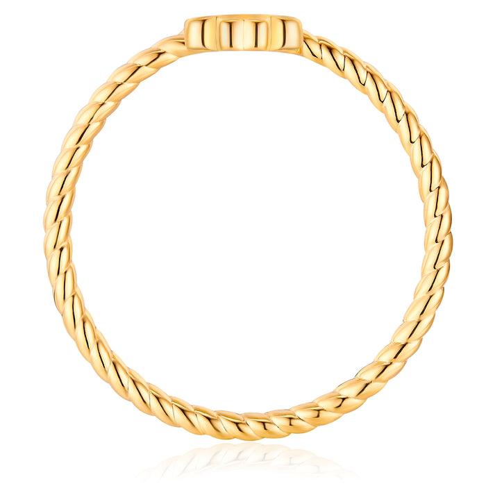 Ring KLEEBLATT gelbgold