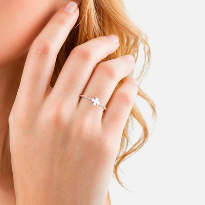 Ring KLEEBLATT silber